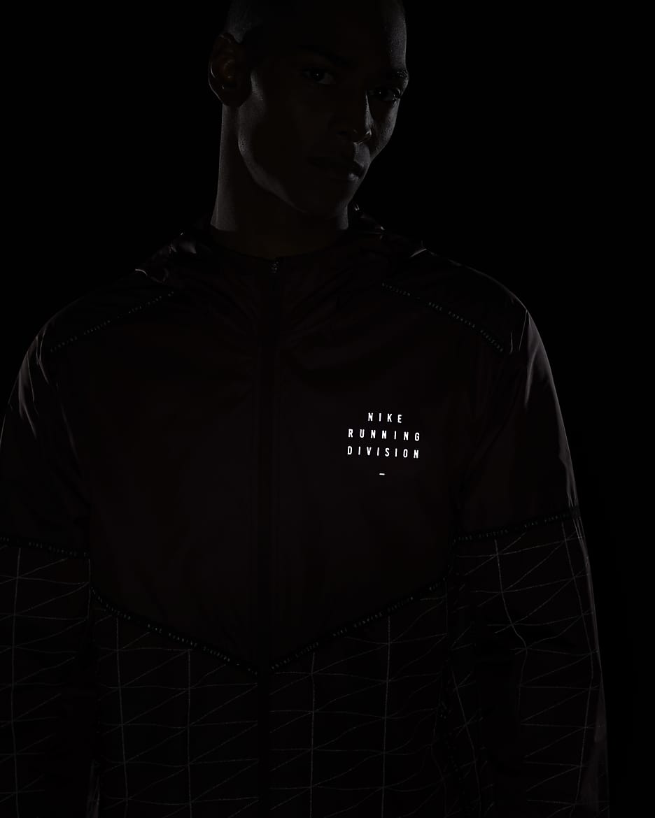 Nike Flash Run Division Men's Running Jacket - Mystic Dates/Black