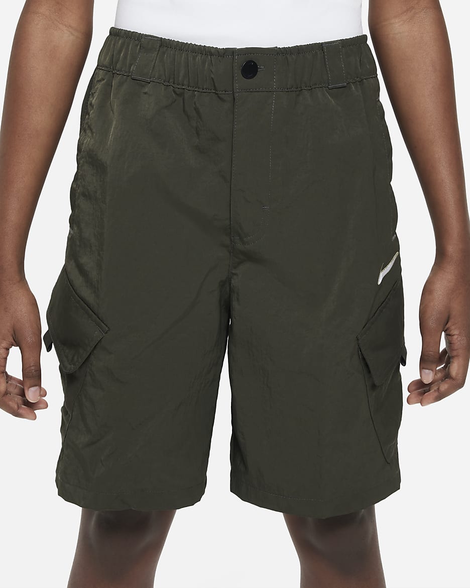 Nike Outdoor Play Older Kids' Woven Cargo Shorts - Cargo Khaki