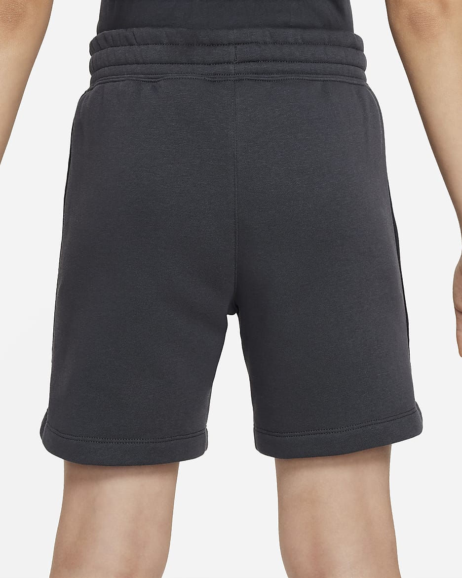 Short en tissu Fleece Nike Air pour ado (garçon) - Dark Smoke Grey/Noir