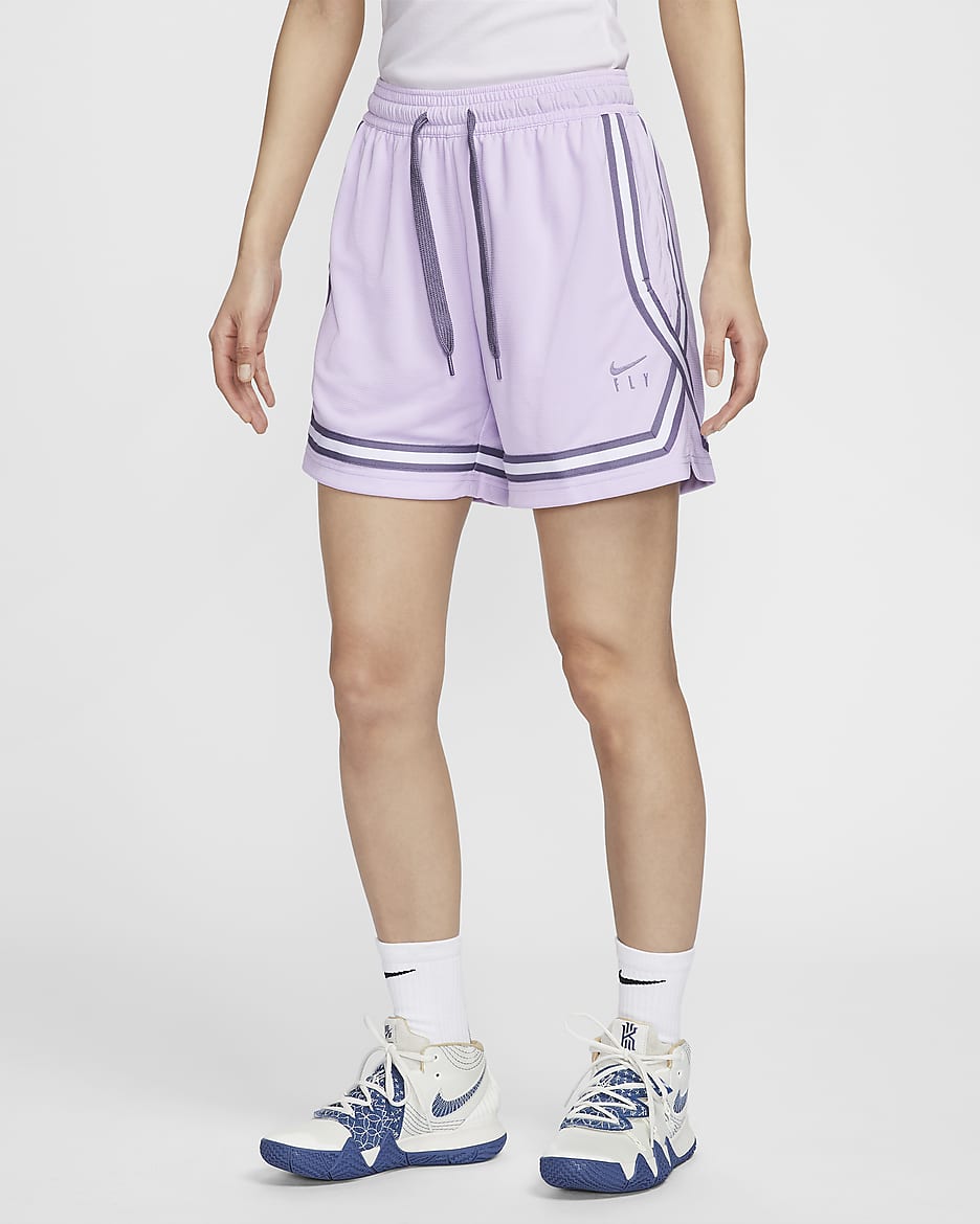 Nike Fly Crossover Women's Basketball Shorts - Violet Mist/Daybreak