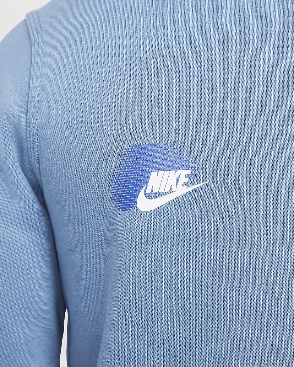 Nike Sportswear Standard Issue Sıfır Yakalı Genç Çocuk (Erkek) Sweatshirt'ü - Aegean Storm