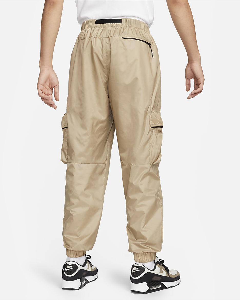 Nike Tech Men's Lined Woven Trousers - Khaki/Black