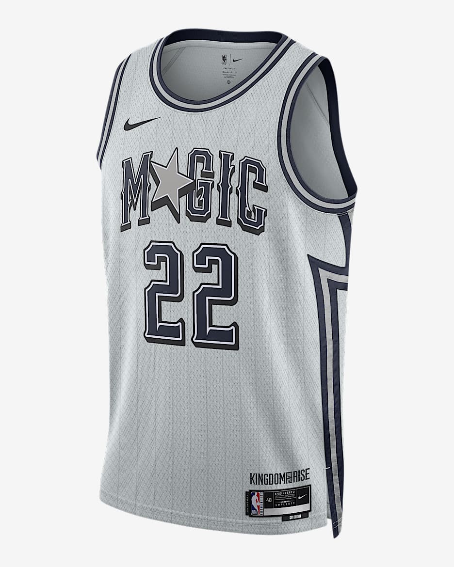 Jersey Nike Dri-FIT de la NBA Swingman para hombre Franz Wagner Orlando Magic 2024/25 City Edition - Platino puro