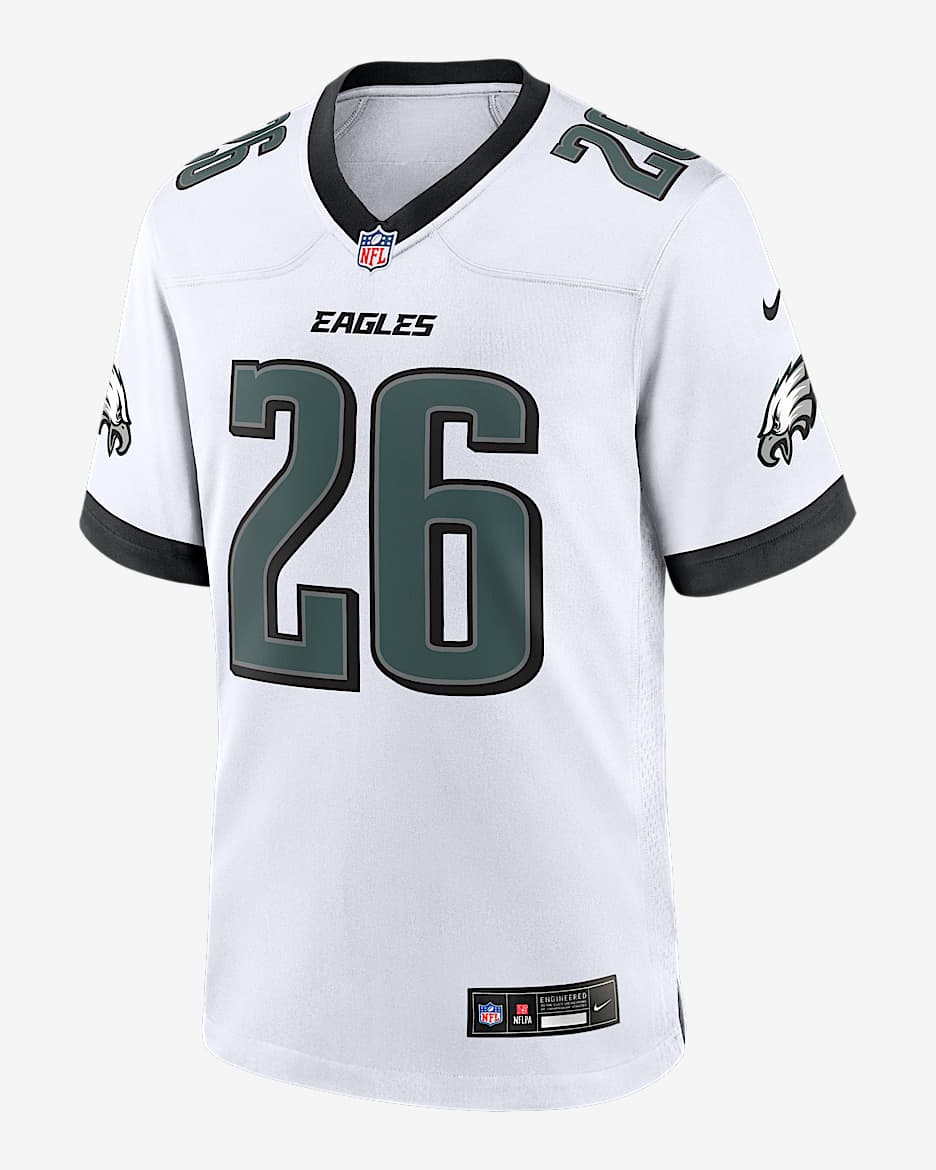 Saquon Barkley Philadelphia Eagles Men's Nike NFL Game Jersey - White