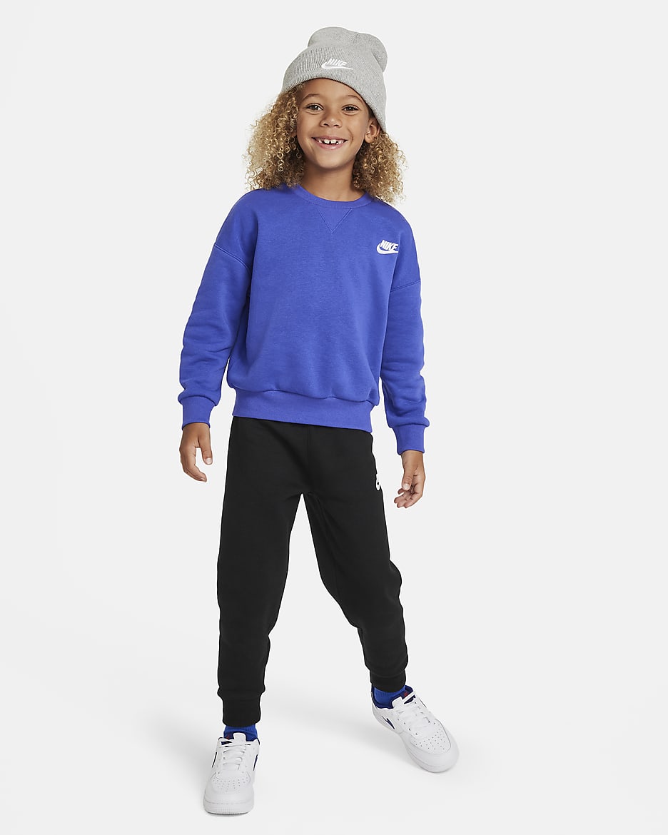 Nike Snow Day Fleece Crew Set Little Kids 2-Piece Set - Black