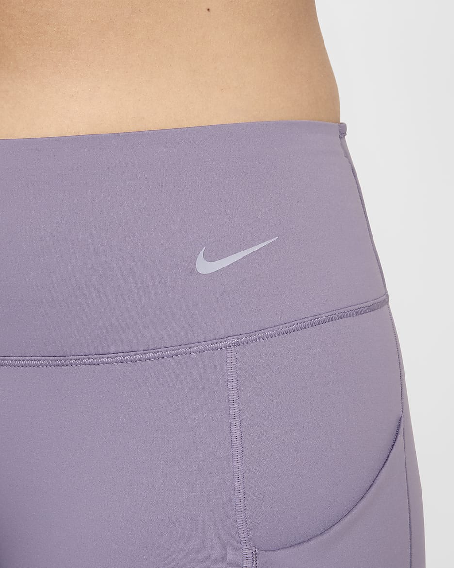 Nike Go Leggings de longitud completa, cintura mitjana i subjecció ferma amb butxaques - Dona - Daybreak/Negre