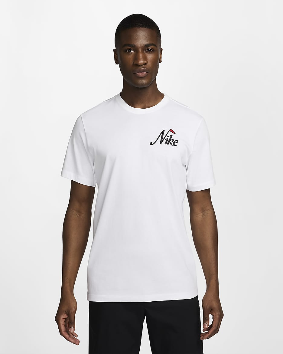 Playera de golf Nike para hombre - Blanco