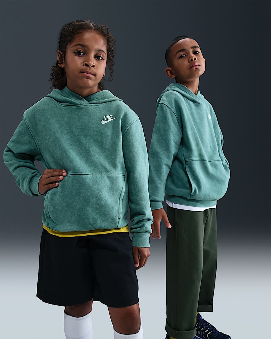 Nike Sportswear Genç Çocuk Kapüşonlu Sweatshirt'ü - Bicoastal/Beyaz
