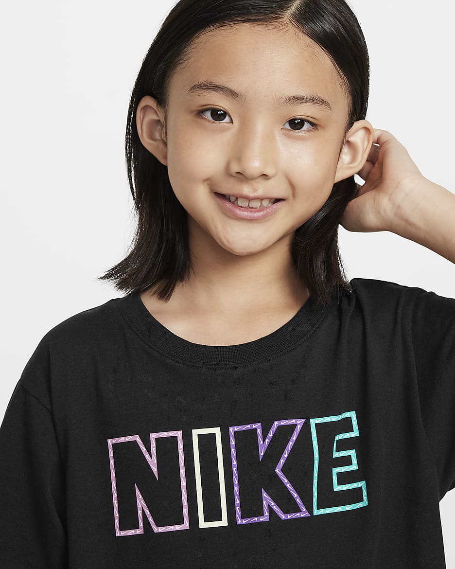 Nike Femme Pop Little Kids' T-Shirt - Black