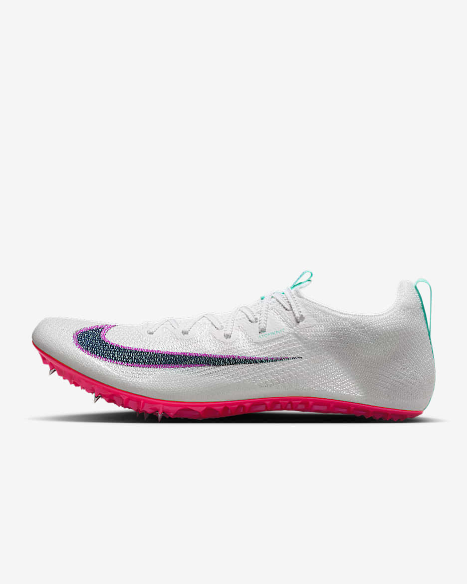Nike Zoom Superfly Elite 2 Track & Field Sprinting Spikes - White/Bright Crimson/Hyper Violet/Obsidian