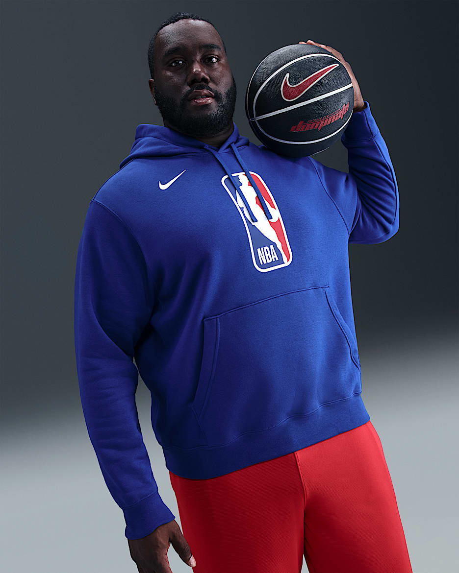 Team 31 Club Men's Nike NBA Pullover Hoodie - Rush Blue