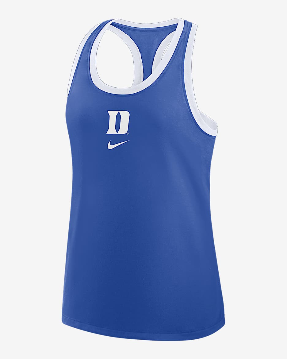 Duke Primetime Shadow Women's Nike College Racerback Tank Top - Royal