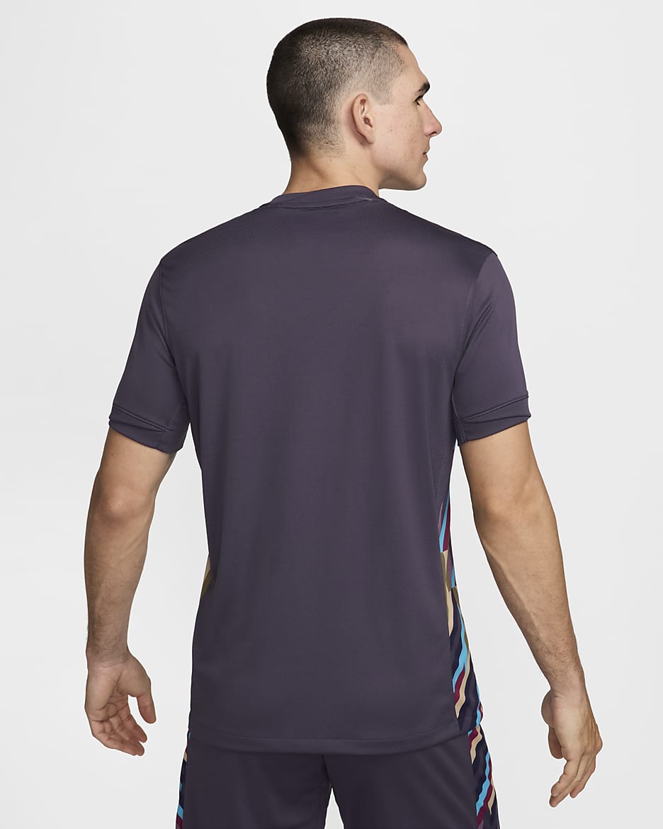 Maillot de foot replica Nike Dri-FIT Angleterre (Équipe féminine) 2024/25 Stadium Extérieur pour homme - Dark Raisin/Dark Raisin/Sesame