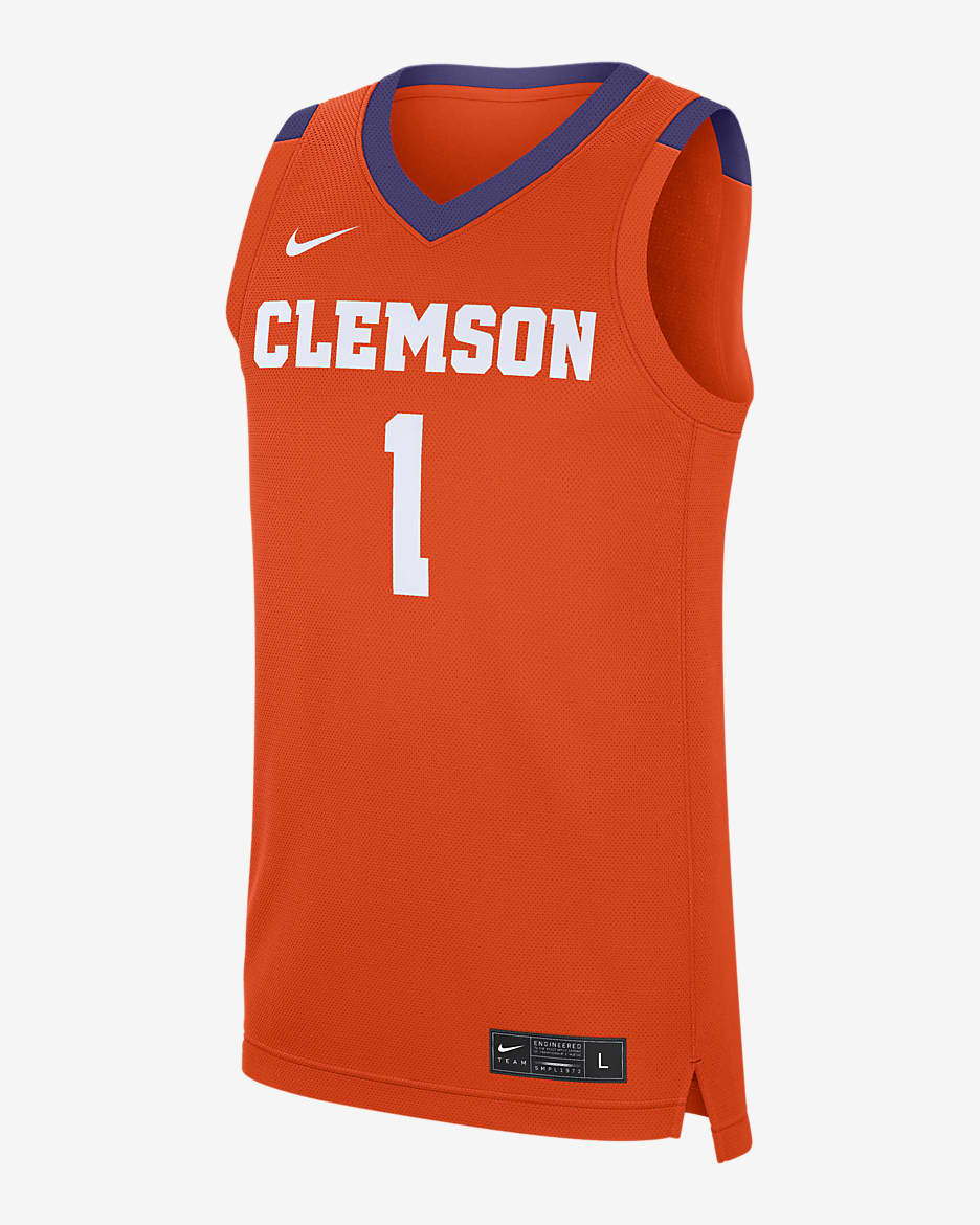 Clemson Tigers Replica Men's Nike College Basketball Jersey - University Orange