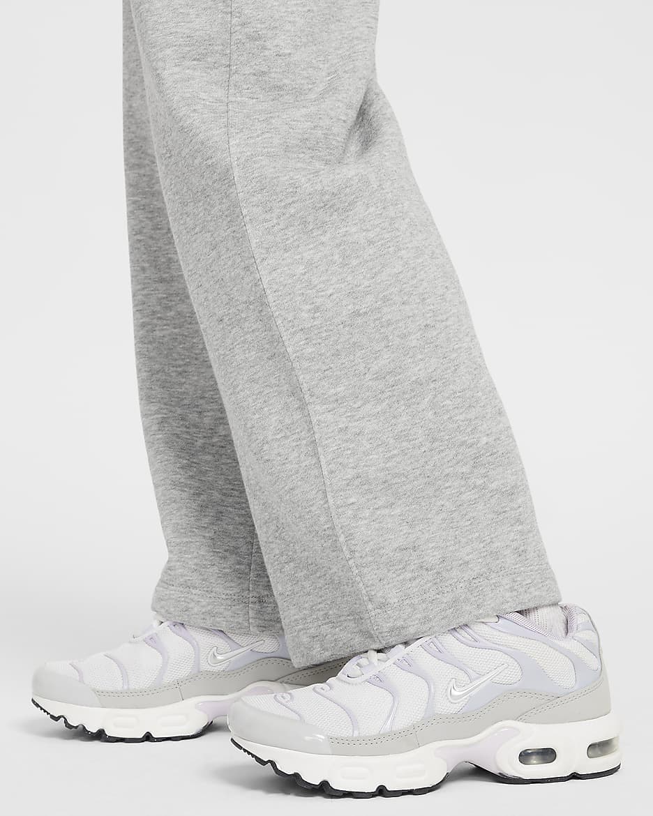 Nike Sportswear Club Little Kids' Fleece Wide Leg Pants - Dark Grey Heather