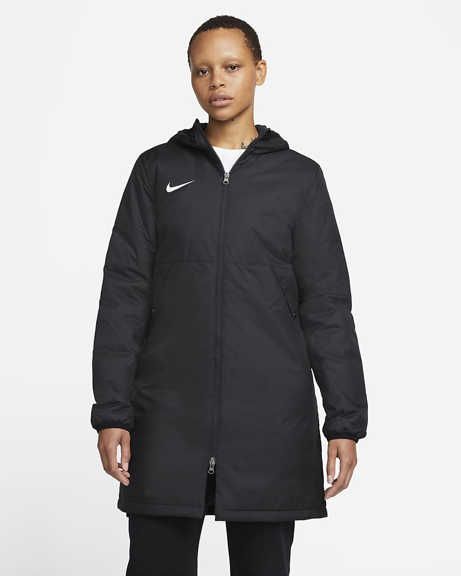 Chamarra de fútbol con relleno sintético para mujer Nike Repel Park - Negro/Blanco
