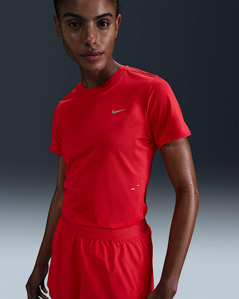 Nike Swift Women's Dri-FIT Short-Sleeve Running Top - Light Crimson