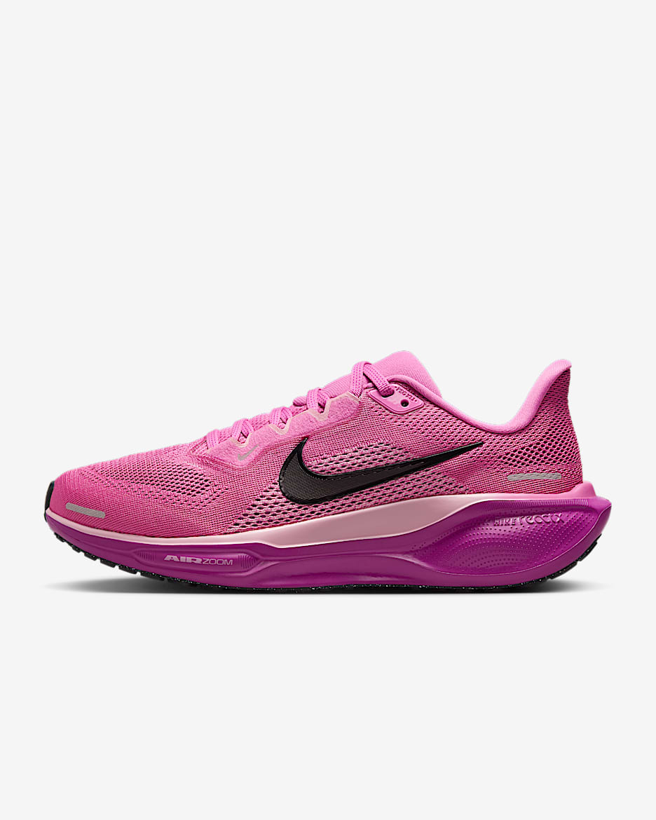 Nike Pegasus 41 Women's Road Running Shoes - Cosmic Fuchsia/Red Plum/Elemental Pink/Off-Noir
