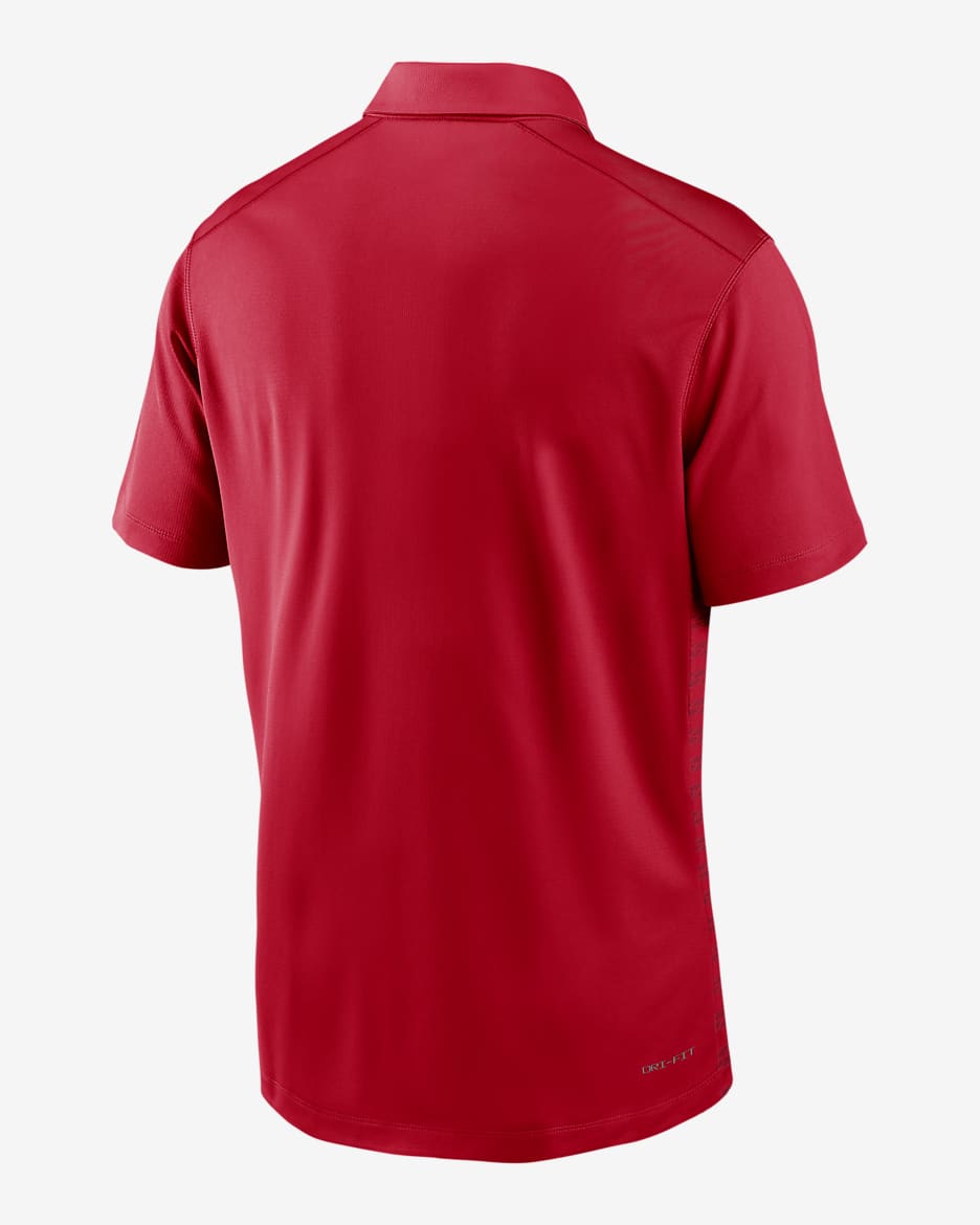 Polo universitario Nike Dri-FIT para hombre Ohio State Buckeyes Sideline Victory - Escarlata