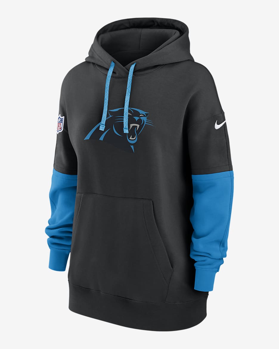 Carolina Panthers Sideline Essential Women's Nike NFL Pullover Hoodie - Black