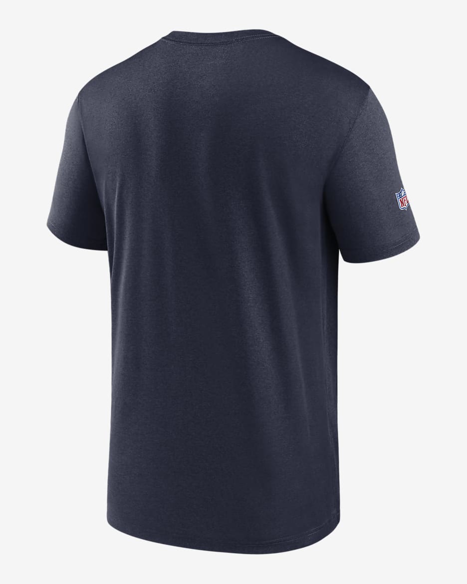 Nike Dri-FIT Team Name Legend Sideline (NFL New England Patriots) T-shirt voor heren - College Blue