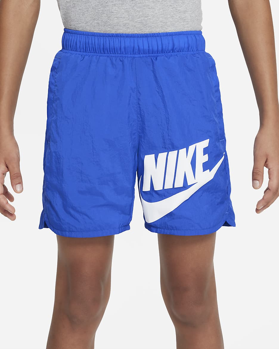 Shorts tejidos para niños talla grande Nike Sportswear - Royal juego/Blanco