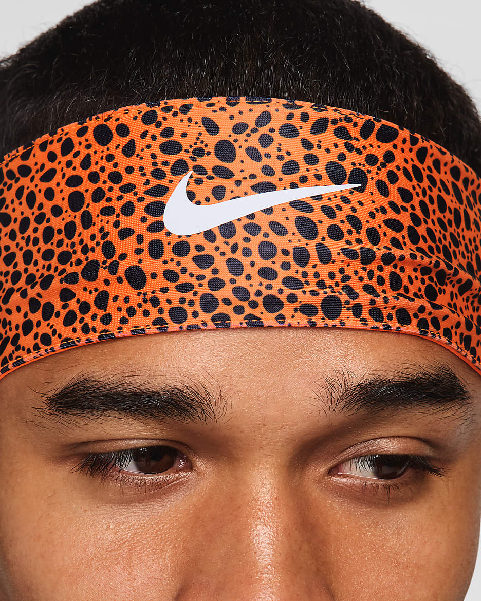 Nike Dri-FIT Reversible Head Tie - Total Orange/Dark Obsidian