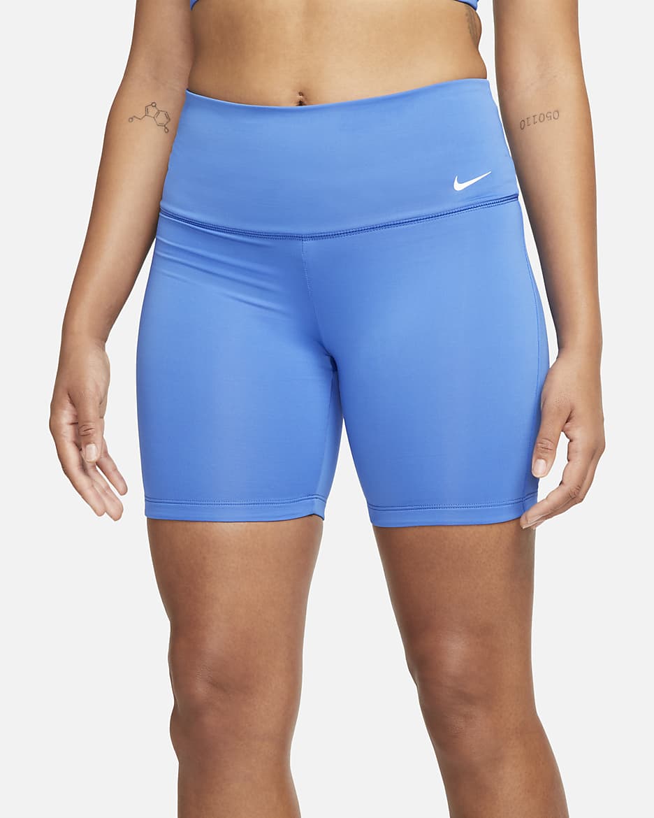 Shorts de natación de 15 cm para mujer Nike Essential - Azul Pacífico