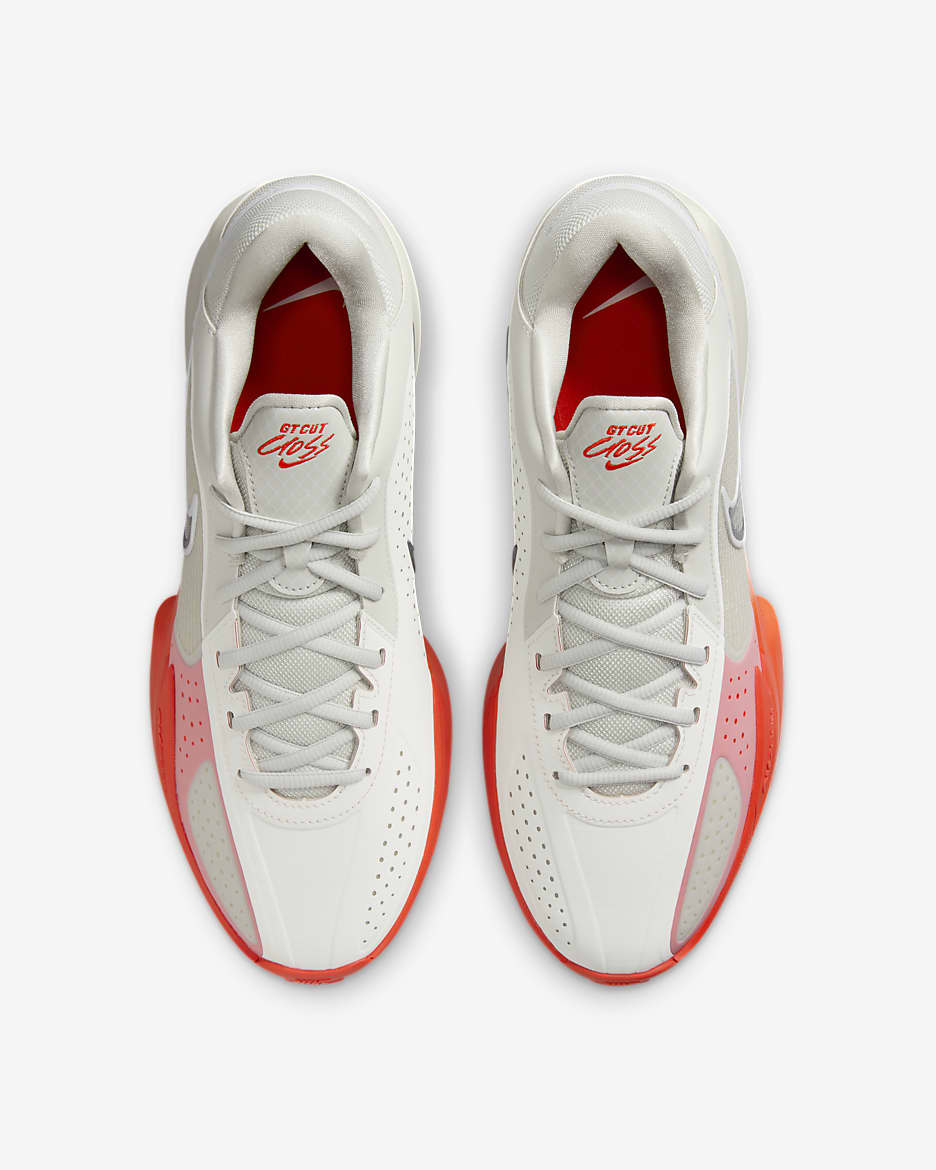 Nike G.T. Cut Cross-basketballsko - Light Bone/Picante Red/Sail/Iron Grey