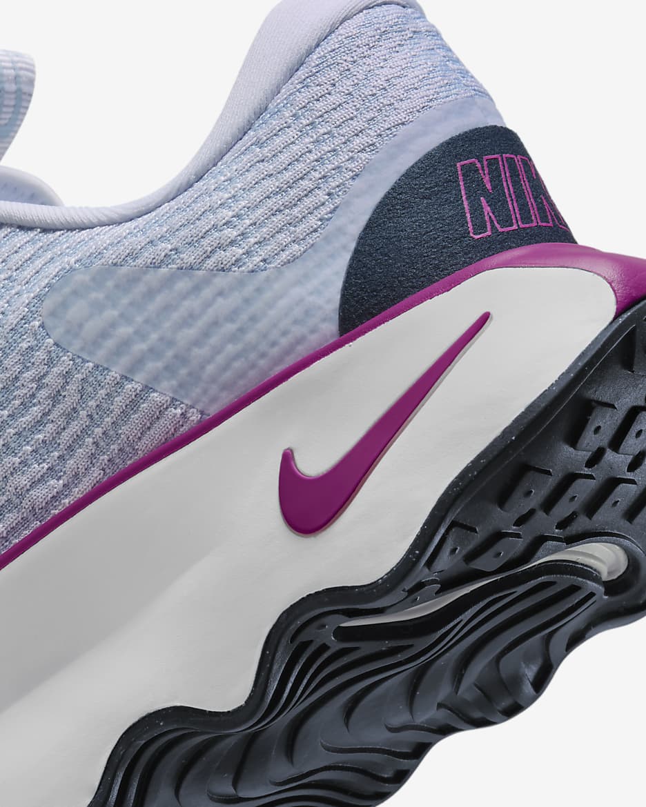 Nike Motiva Zapatillas para caminar - Mujer - Football Grey/Hot Fuchsia/Armory Navy/Football Grey