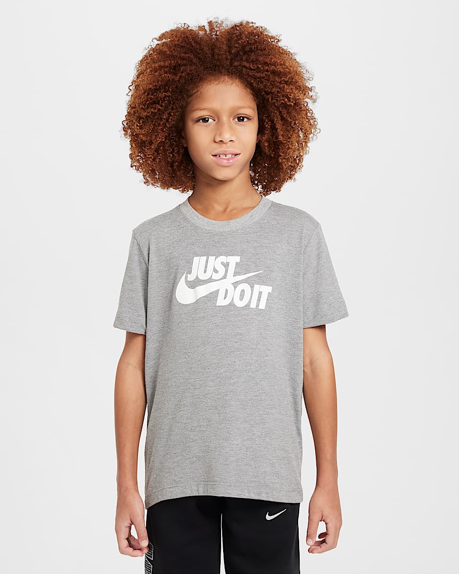 T-shirt Nike Sportswear Júnior - Cinzento Heather escuro