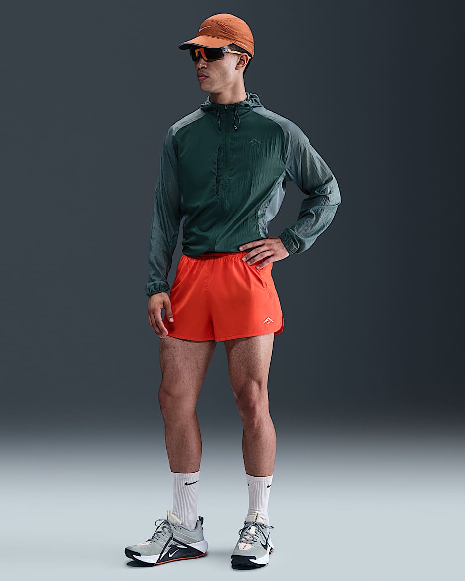 Nike Trailwind Pantalón corto de running Dri-FIT ADV de 8 cm con malla interior - Hombre - Picante Red/Negro