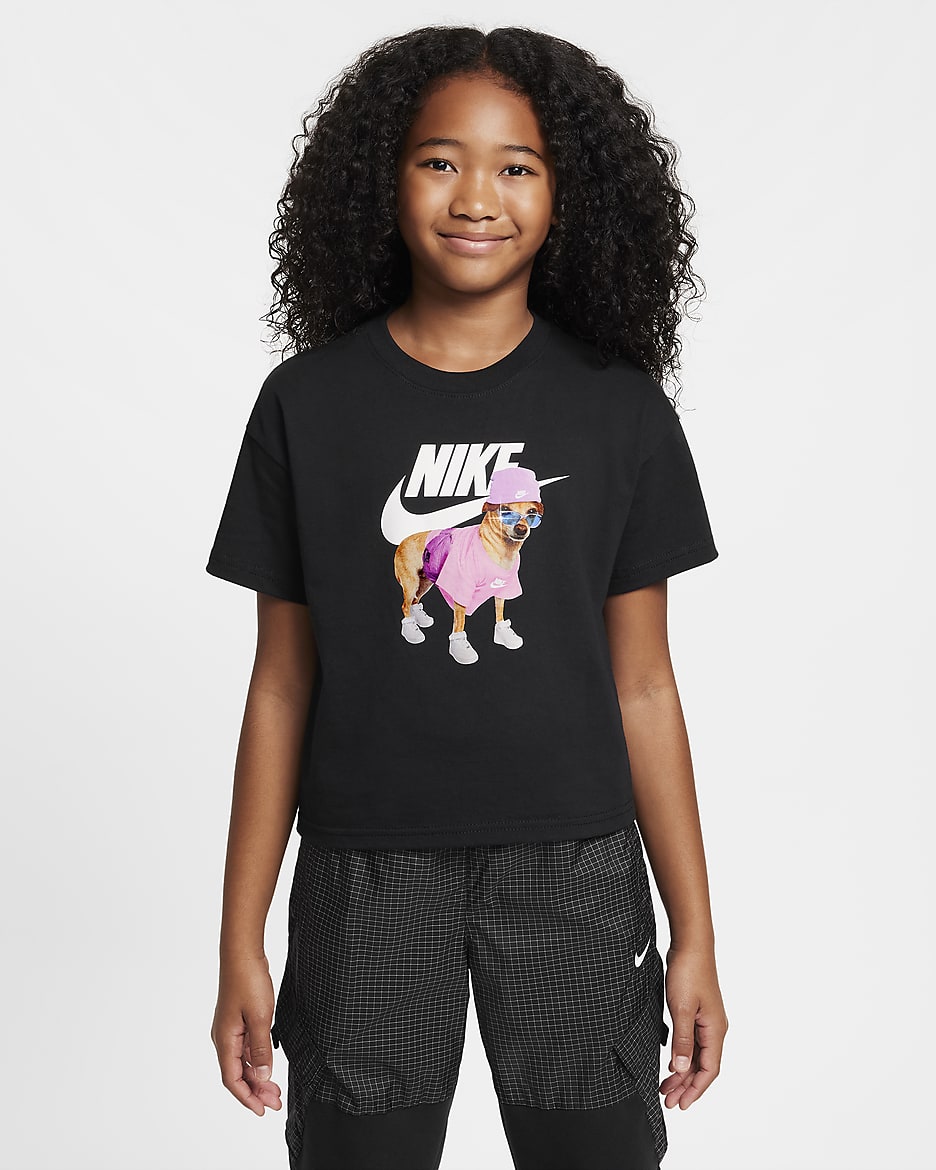 Nike Sportswear T-shirt voor meisjes - Zwart