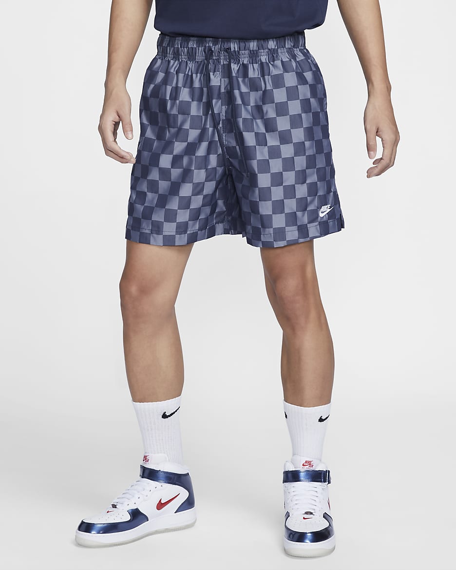 Nike Club Men's Flow Shorts - Midnight Navy/White