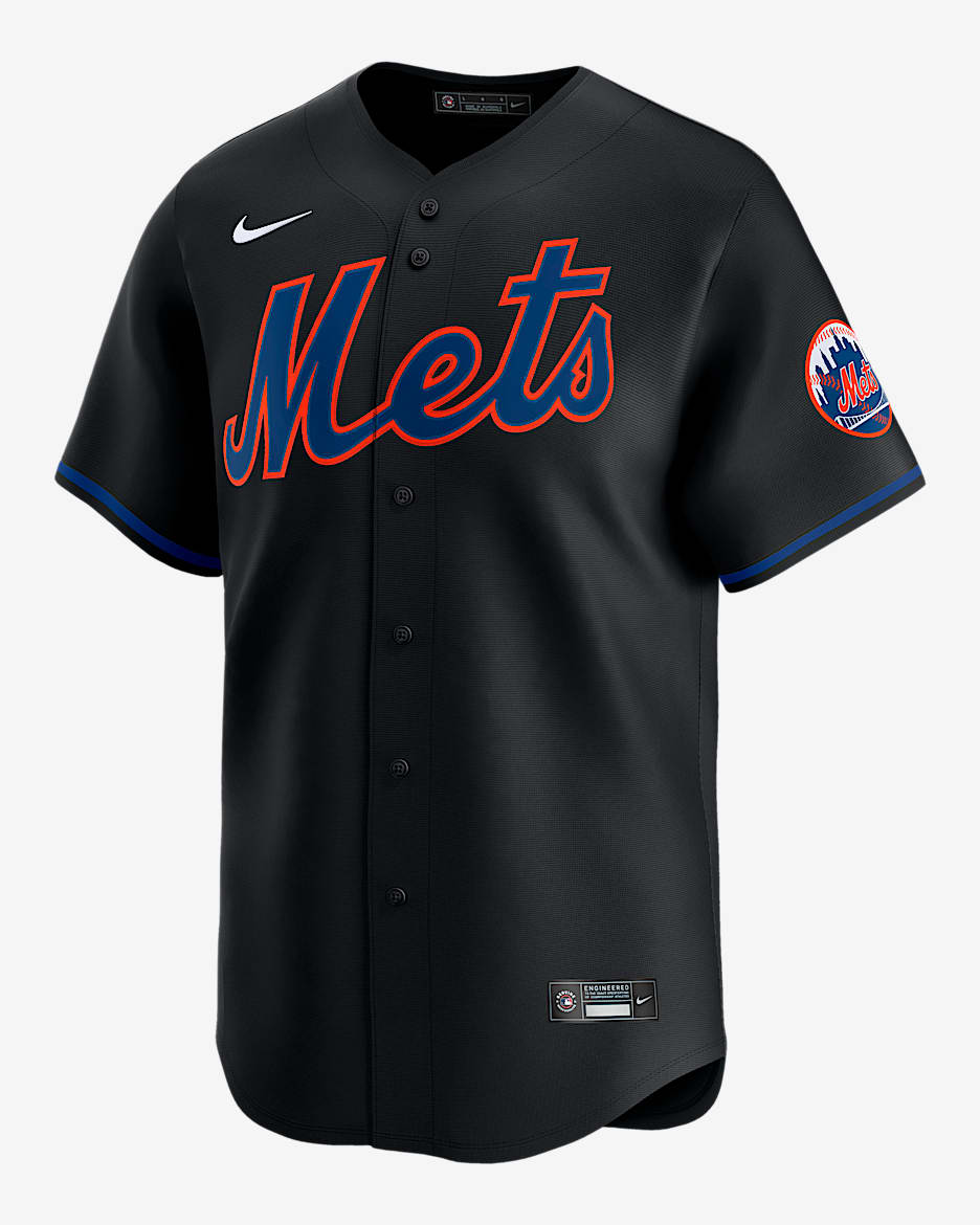 New York Mets Men's Nike Dri-FIT ADV MLB Limited Jersey - Black
