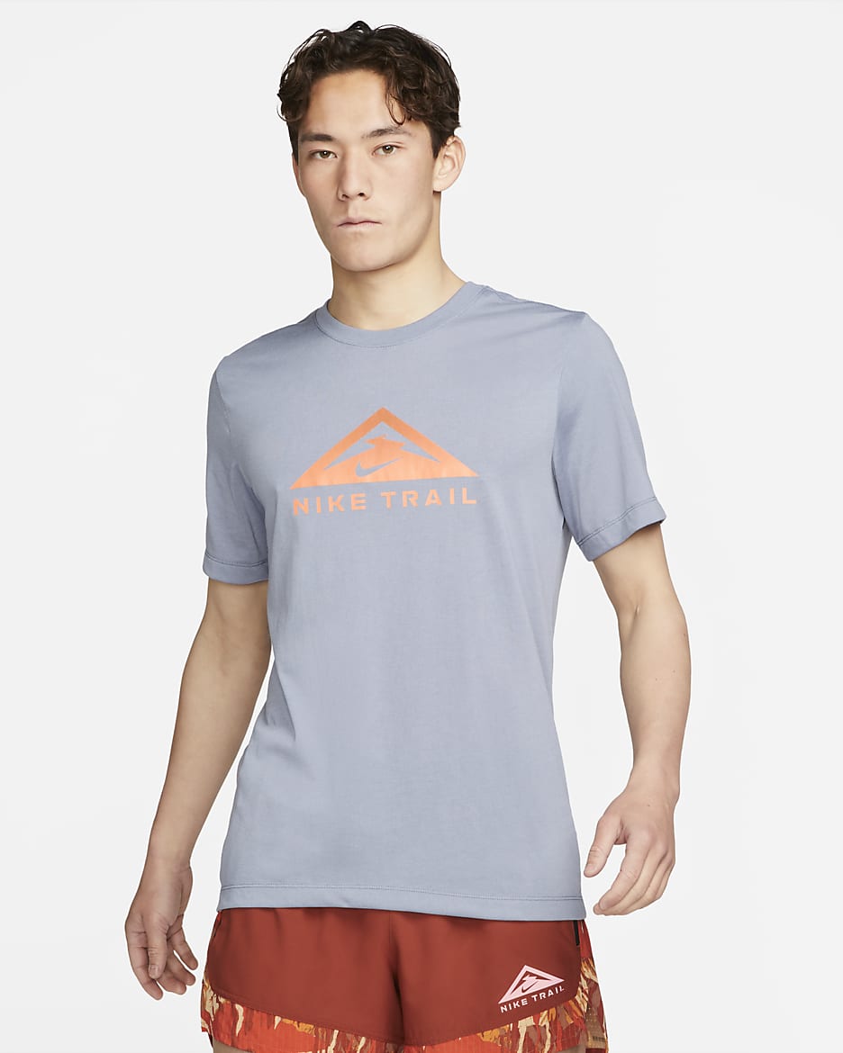 Nike Dri-FIT Short-Sleeve Trail Running T-Shirt - Ashen Slate