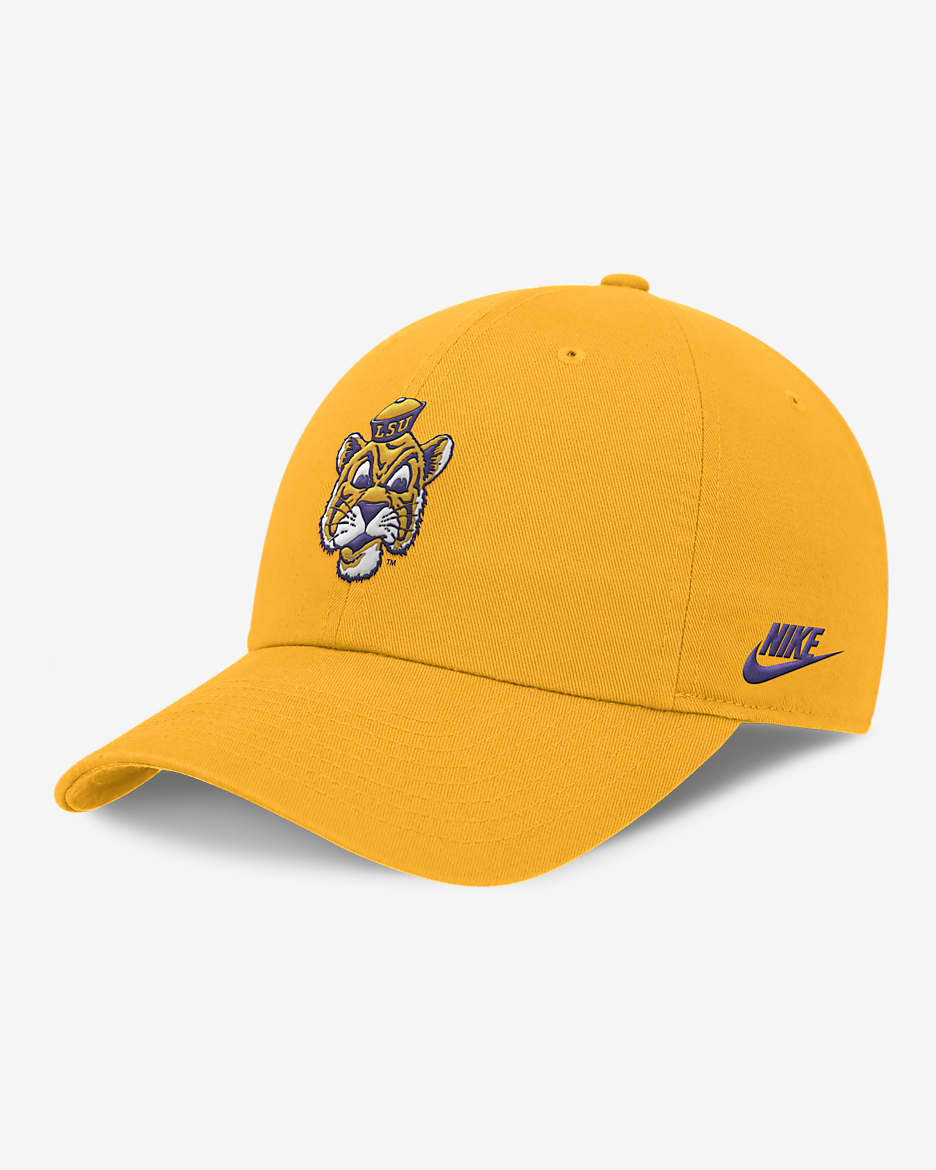 LSU Tigers Legacy Club Men's Nike Dri-FIT College Adjustable Hat - University Gold