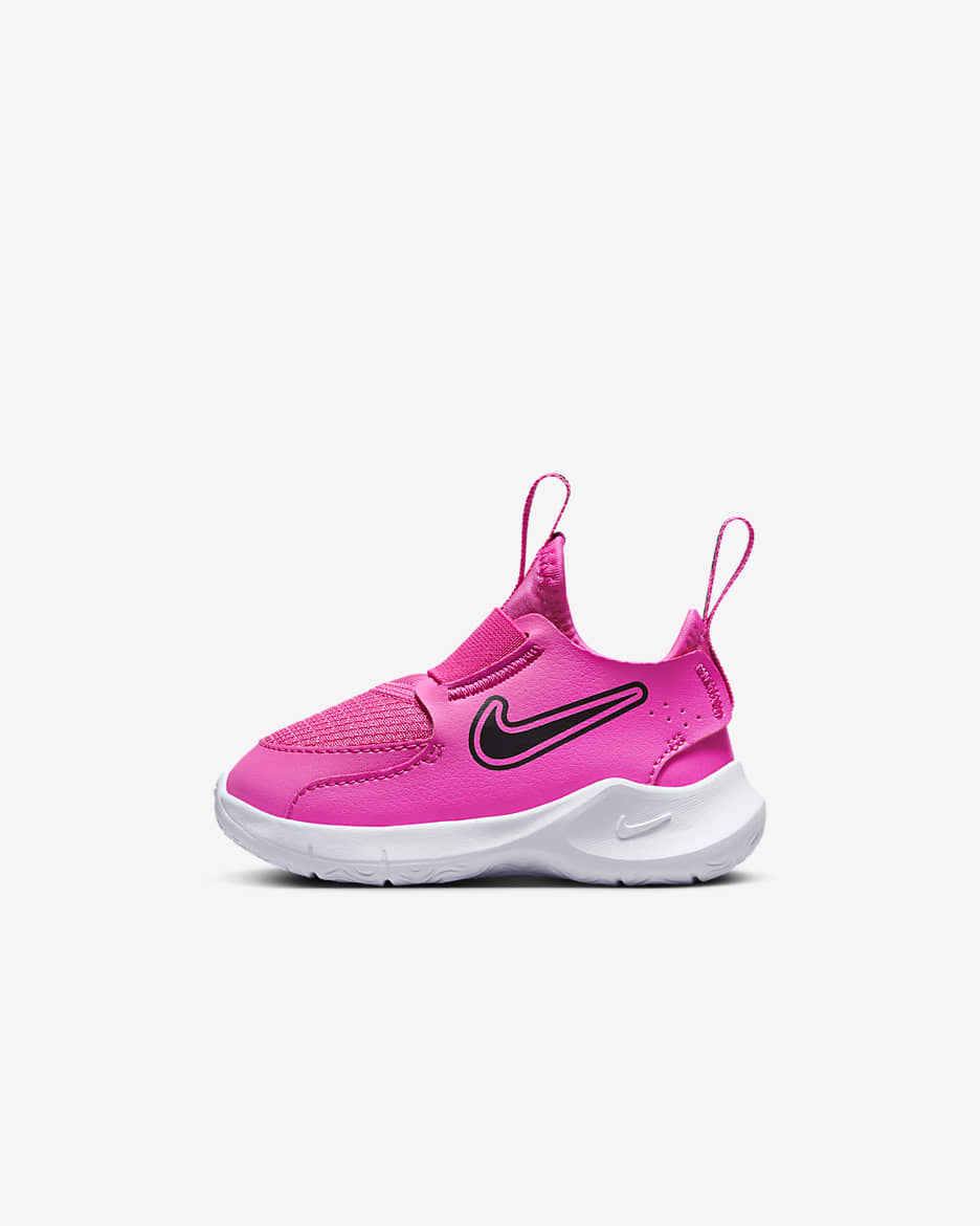 Tenis para bebé e infantil Nike Flex Runner 3 - Fucsia láser/Negro