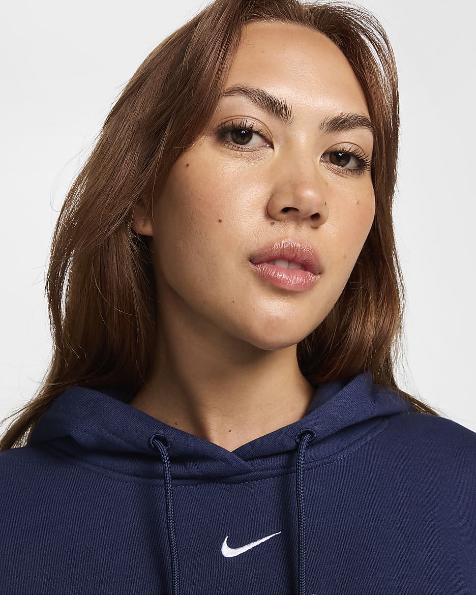 Nike Sportswear Phoenix Fleece hoodie voor dames - Midnight Navy