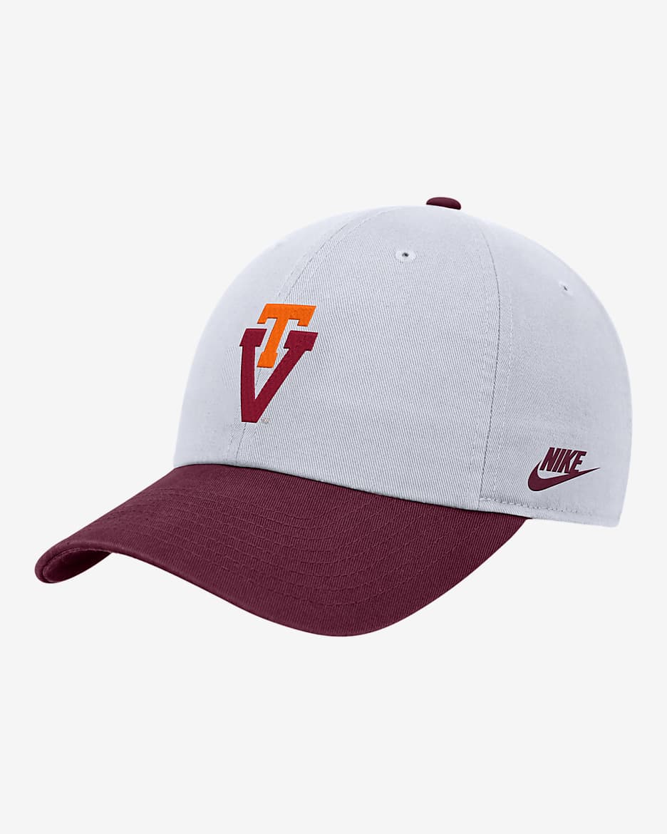 Virginia Tech Nike College Campus Cap - White