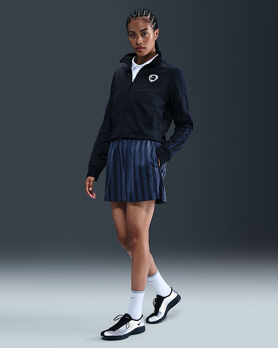 Nike Sportswear Women's Jacquard Striped Skirt - Midnight Navy/Obsidian