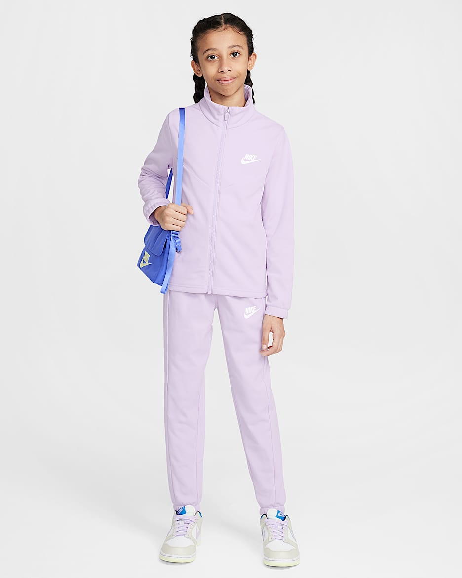 Conjunto de entrenamiento para niños talla grande Nike Sportswear - Muñeca/Muñeca/Blanco