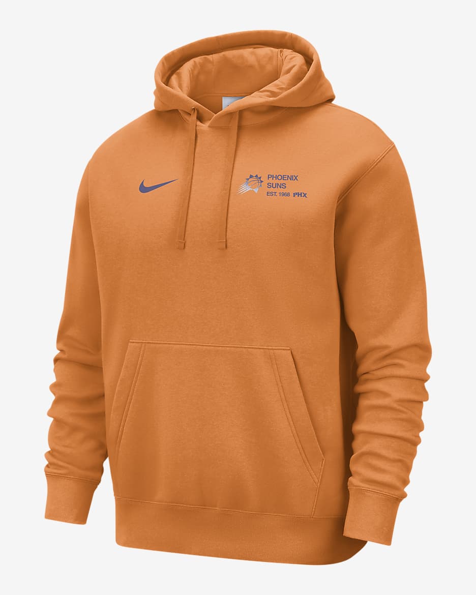 Phoenix Suns Club Courtside Men's Nike NBA Pullover Hoodie - Clay Orange