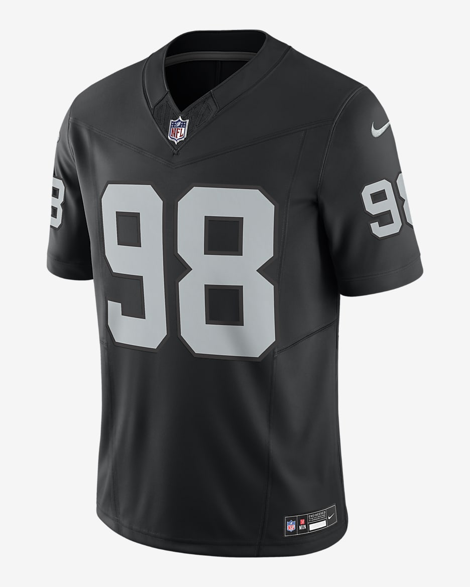 Jersey de fútbol americano Nike Dri-FIT de la NFL Limited para hombre Maxx Crosby Las Vegas Raiders - Negro