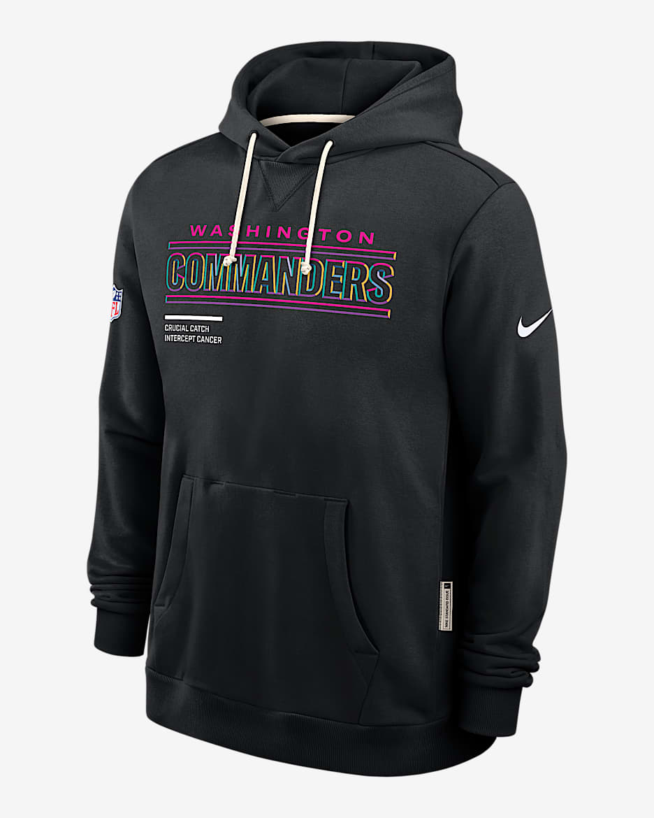 Washington Commanders Crucial Catch Sideline Men's Nike Dri-FIT NFL Pullover Hoodie - Black