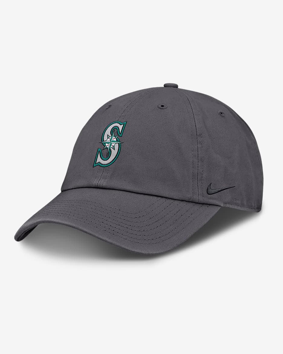 Seattle Mariners Club Men's Nike MLB Adjustable Hat - Grey