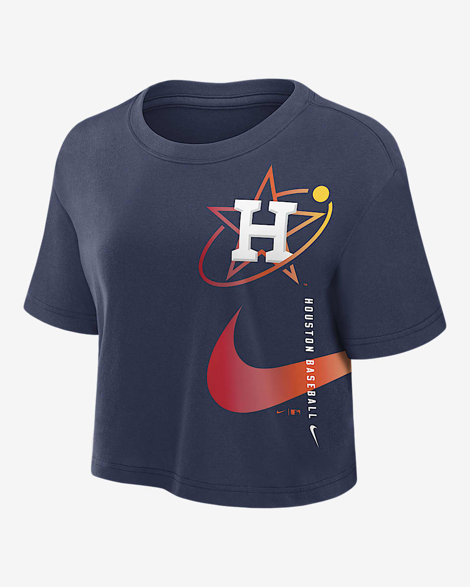 Houston Astros City Connect Women's Nike DriFIT MLB Cropped TShirt