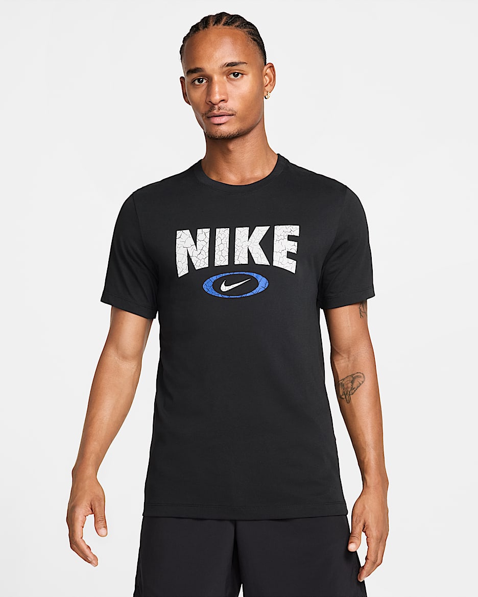 Nike Men's Dri-FIT Fitness T-Shirt - Black