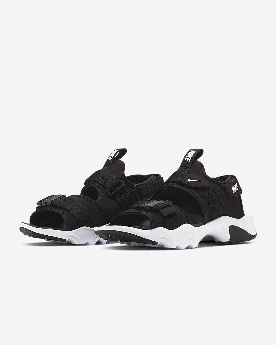 Nike Canyon 男款涼鞋 - 黑色/黑色/白色