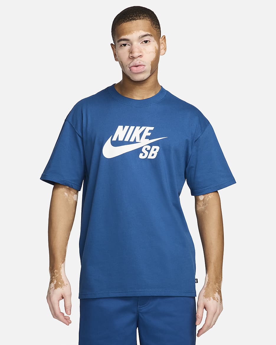 Nike SB Men's Logo Skate T-Shirt - Court Blue